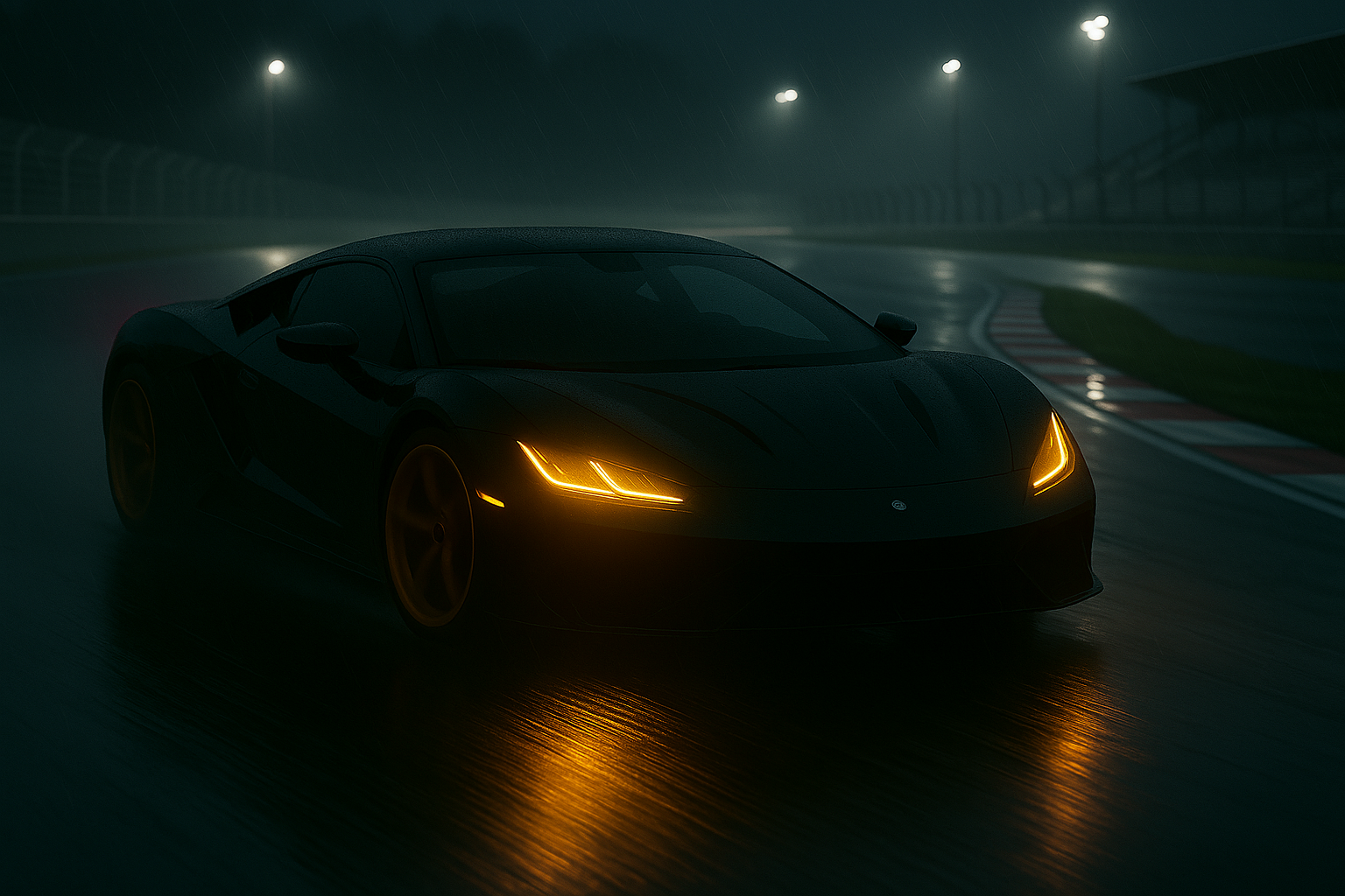 super car in motion
